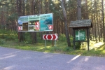 Road signs close to campground